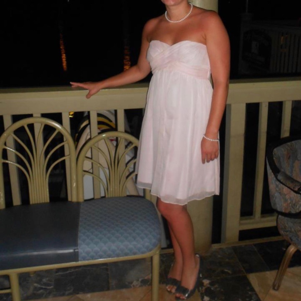 🍾HP🥂 J. Crew, light pink, Taryn silk dress, 10P - Picture 3 of 8